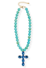 Faith In The Light Turquoise Cross Necklace