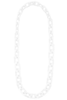 Kelsey White Resin Flat Link Necklace