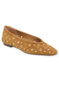 Dolce Vita Caret Stud Light Brown Suede Ballet Flats