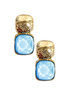 Trina Ice Blue and Gold Earrings