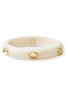 Julie Vos Carnaby Colette Iridescent Champagne Stone Bangle Bracelet