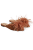 Sam Edelman Khai Feather Bright Bourbon Mules