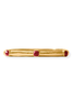 Julie Vos Catalina Iridescent Ruby Red Hinge Bangle Bracelet