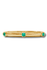 Julie Vos Catalina Iridescent Emerald Green Hinge Bangle Bracelet