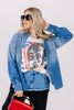 DOORBUSTER Dani Blue Denim Long Sleeve Shirt