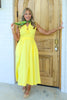 Dandelion Yellow Sleeveless Midi Dress