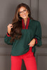 Hunt is Over Hunter Green Long Sleeve Top