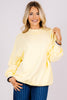 Free People Palm Springs Turtleneck Banana Cream Top