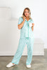 Mary Square Charlotte Light Blue Laurel Boom Pajama Set