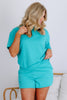 Great Escape Scuba Turquoise Top & Short Set