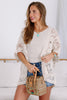 Madie Natural Crochet Kimono