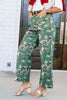 Lana Olive Floral Wide Leg Pant