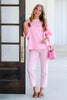 Rosa Pink Animal Short Sleeve Top