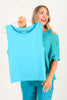 One To Remember Cropped Light Teal Seamless Tank