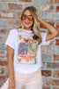 Retro King Of Hearts White Short Sleeve Tee