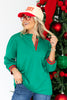 What a Gift Green Long Sleeve Top