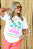 Beverly Hills Oversized White Short Sleeve Tee