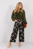 Lolita Floral Black Wide Pant
