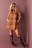 Marcia Brown Short Sleeve Mini Dress