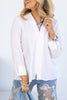 Foxcroft Agnes Long Sleeve White Blouse
