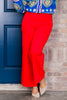 Trina Red Wide Leg Jean