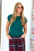 Tami Pine Short Sleeve Top
