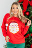 DOORBUSTER TWT Red Santa Face Long Sleeve Sweatshirt