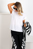 Margret Slub White Short Sleeve Tee