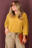 Picked Fresh Golden Kiwi Velvet Blouse