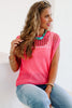 Told You So Pink Crochet Sleeveless Top