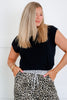 Tami Black Short Sleeve Top