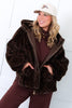 TWT® Sassy Chic Brown Leopard Faux Fur Hooded Jacket