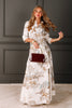 House Of MBR Maple Field & Feather Brady Tan Wrap Maxi Skirt