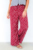Rolling In Bordeaux Polka Dot Pant