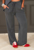 Laguna Ash Grey Wide Leg Pant