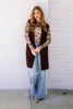 Tribeca Brown  Front Button Vest