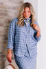 Z SUPPLY River Mystic Blue Long Sleeve Top