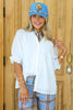 Mila Off White Short Sleeve Blouse