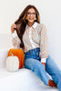 No Doubt Orange Long Sleeve Blouse