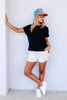Spanx Airessentials Black Crewneck Short Sleeve Tee