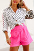 Sunday Stroll High Waist Hot Pink Short
