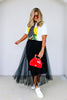 TWT® Anne Black Midi Skirt