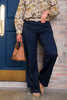 Sanctuary Marine Knit Indigo Moon Wide Leg Pant