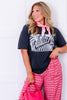 Z SUPPLY Zebra City Black Sand Short Sleeve Top