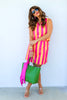 Daphne Orange Combo Striped Sleeveless Top