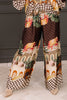 Always You Brown Printed Wide Leg Pant