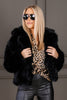 Molly Jacket Black Faux Fur Long Sleeve Jacket