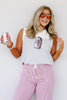 Queen Of Sparkles Diet Coke White & Grey Sleeveless Tank
