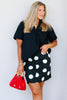 Choosing You Black Short Sleeve Top