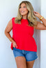 By The Minute Red Sleeveless Top